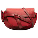 LOEWE Red Leather Mini Gate Crossbody - Loewe