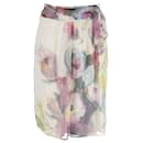Valentino Floral Print Skirt in Multicolor Silk - Valentino Garavani