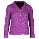 Chanel 2021 Jacke aus violettem Tweed