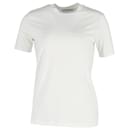 Camiseta con cuello redondo de Acne Studios en algodón blanco