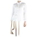 Camisa de seda branca - tamanho S - Autre Marque