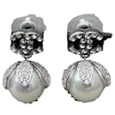 Perlen-Ohrringe mit Zirkonia - Chanel