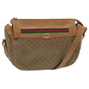 GUCCI Micro GG Supreme Web Sherry Line Bag Beige Green 001 115 0918 Auth ep3640 - Gucci