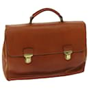 PRADA Hand Bag Leather Brown Auth bs12617 - Prada