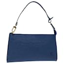 LOUIS VUITTON Epi Pochette Accessoires Pouch Blue M52985 LV Auth 66974 - Louis Vuitton