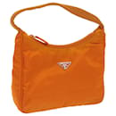 PRADA Hand Bag Nylon Orange Auth 68495 - Prada