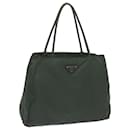 Prada Tote Bag Nylon Green Auth 68622