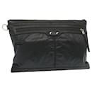 BALENCIAGA Clutch Bag Leather Nylon Black 273023 Auth bs11228 - Balenciaga