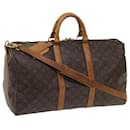 Louis Vuitton Monogram Keepall Bandouliere 50 Boston Bag M.41416 LV Auth ki4057