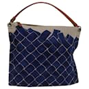 BOTTEGA VENETA Shoulder Bag Canvas Blue Auth yk11311 - Autre Marque