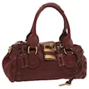 Chloe Hand Bag Leather Red 03 05 53 auth 61485 - Chloé