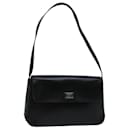BURBERRY Shoulder Bag Leather Black Auth bs12606 - Burberry