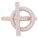 Anello Hermès “Echappée Hermès” in oro rosa, Diamants.