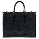 Onthego GM Empreinte Leather Shopper Bag Black - Louis Vuitton