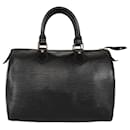 Louis Vuitton Noir Epi Leder Speedy 30 Handtasche