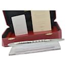 Penna stilografica Cartier Limited Edition in platino Calligraphy - 2001
