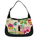 Gucci White Small Floral Jackie O Hobo