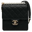 Chanel Black Small Chic Pearls Flap