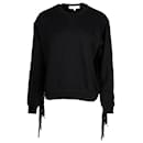 McQ Alexander McQueen Fringed Sweatshirt aus schwarzer Baumwolle - Alexander Mcqueen