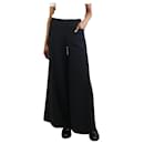 Black wide-leg pocket trousers - size UK 6 - Autre Marque