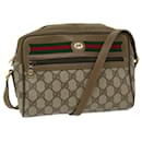 GUCCI GG Supreme Web Sherry Line Shoulder Bag Beige Red 56 02 087 Auth th4696 - Gucci