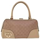 GUCCI GG Canvas Lovely Hand Bag Pink 257067 Auth ac2827 - Gucci
