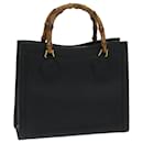 GUCCI Bamboo Hand Bag Leather Black 002 0260 auth 68208 - Gucci