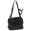 LOEWE Anagram Shoulder Bag Leather Black Auth yk10932 - Loewe
