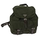 PRADA Backpack Nylon Khaki Auth 68153 - Prada