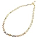 Collar de perlas Christian Dior Multicolor Auth am5957