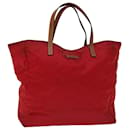 GUCCI GG Canvas Tote Bag Red 282439 Auth yk11310 - Gucci