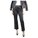 Black leather trousers - size UK 12 - Enes