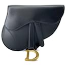 Dior Sattelgürteltasche aus schwarzem Leder