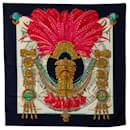 Pañuelo de seda Hermes Blue Mexique - Hermès