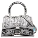 Embossed Leather Graffiti Hourglass XS Handbag 592833 - Balenciaga