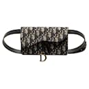Dior Oblique Canvas Saddle Belt Bag Canvas Belt Bag S5619CTZQ in Good condition