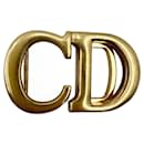 Fibbia per cintura CD saddle Christian Dior dorata