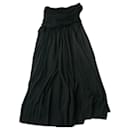 Falda larga drapeada negra de ISABEL MARANT T36 BUEN ESTADO - Isabel Marant