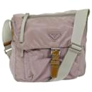 PRADA Shoulder Bag Nylon Pink Auth 68809 - Prada