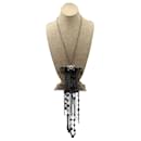 Mehrreihige Halskette mit CC-Logo und bunten Perlen von Chanel - Autre Marque