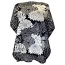 Lamberto Losani Black / White Floral Patterned Cotton Knit Sweater - Autre Marque