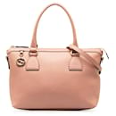 Gucci Pink Leather Charmy Satchel