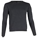 Burberry Crewneck Sweatshirt aus grauer Seide