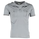 Burberry Polo Shirt in Grey Cotton