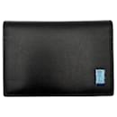 Dunhill smooth black leather card holder/business card holder - Alfred Dunhill