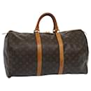 Louis Vuitton Monograma Keepall 50 Boston Bag M41426 LV Auth ki4245