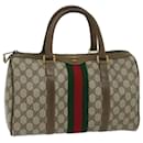 GUCCI GG Supreme Web Sherry Line Hand Bag PVC Beige Red 39 02 007 auth 69335 - Gucci