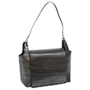GUCCI Shoulder Bag Patent leather Gray Auth 69419 - Gucci