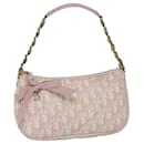 Christian Dior Romantic Shoulder Bag PVC Pink White Auth 69252
