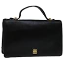 GIVENCHY Hand Bag Leather Black Auth bs12856 - Givenchy